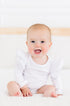 white-l-s-flutter-bodysuit Mila &  Rose - Sophia's Style-White L/S Flutter Bodysuit-0-3M--1